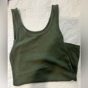 Women’s green tank top